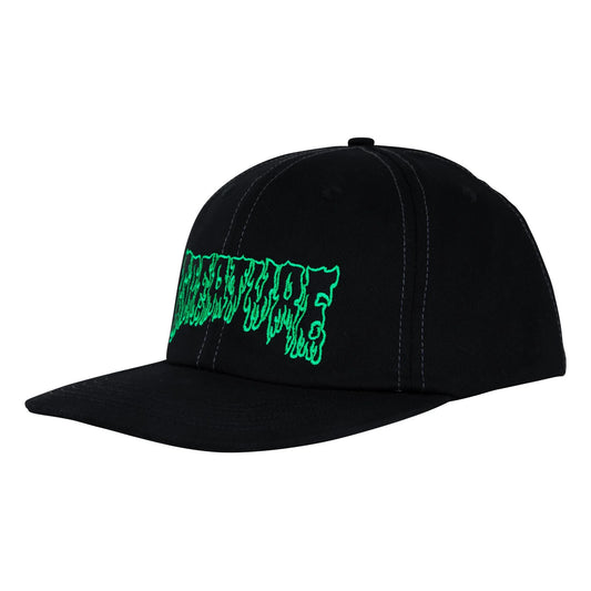 Creature | Hesher Flame Snapback Unstructured Hat - Black