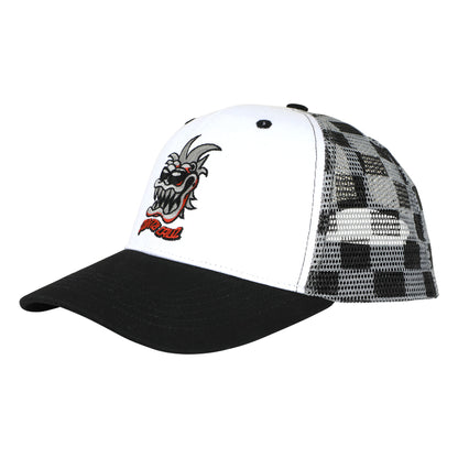 Santa Cruz | SC Gremlin Mesh Trucker Hat - White/Checker