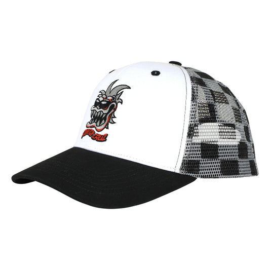 Santa Cruz | SC Gremlin Mesh Trucker Hat - White/Checker