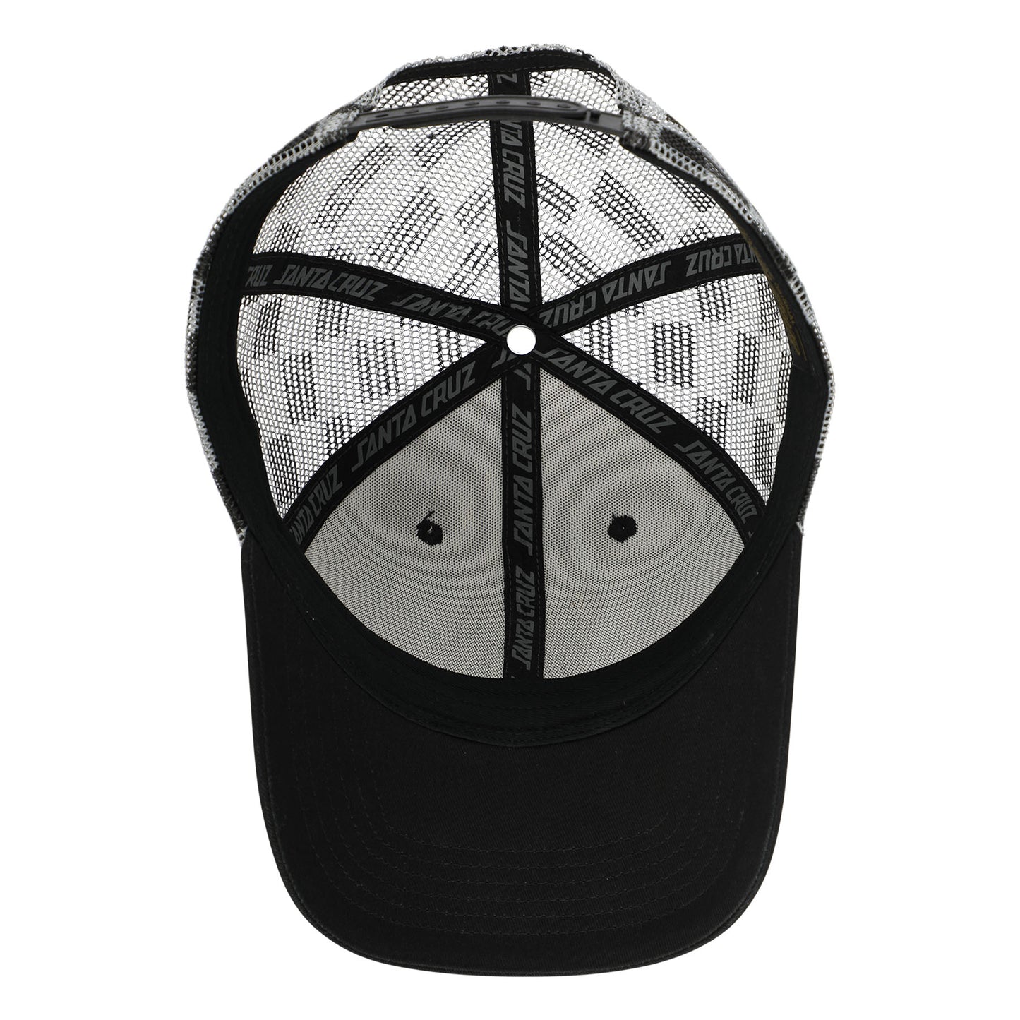 Santa Cruz | SC Gremlin Mesh Trucker Hat - White/Checker