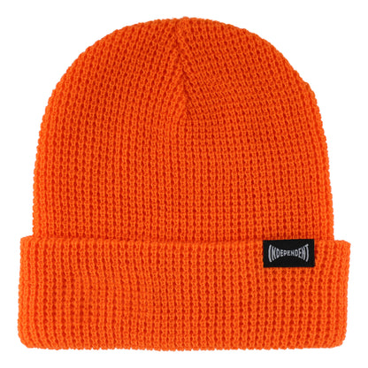 Independent | Built To Grind Waffle Knit Beanie - Orange