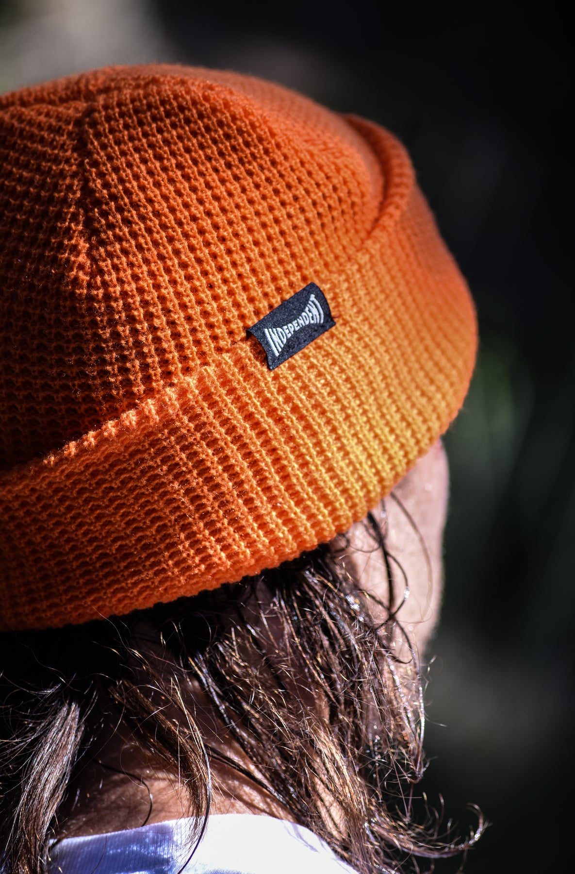 Independent | Built To Grind Waffle Knit Beanie - Orange