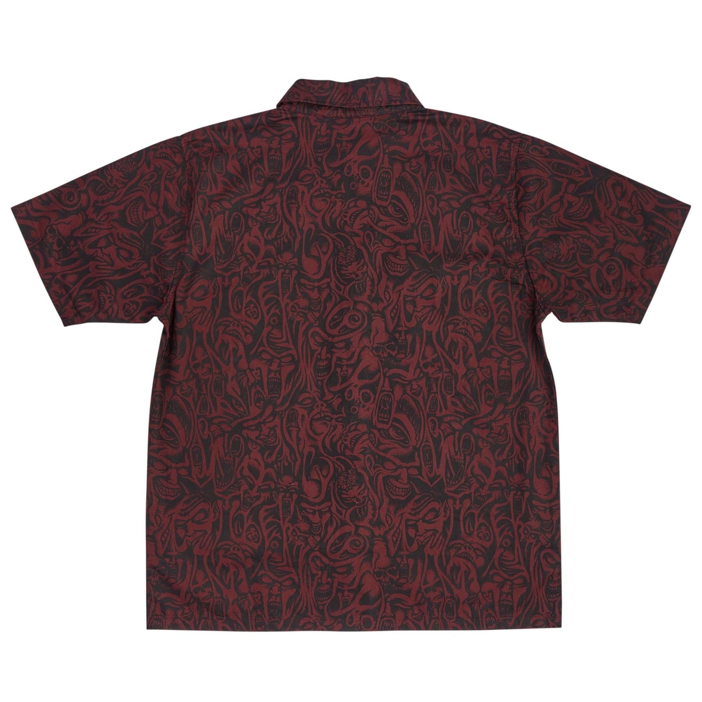 Santa Cruz | Knox Faces Button Up Shirt - Oxblood