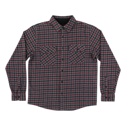 Independent | Belmont Brushed Flannel - Grey/Red/Black