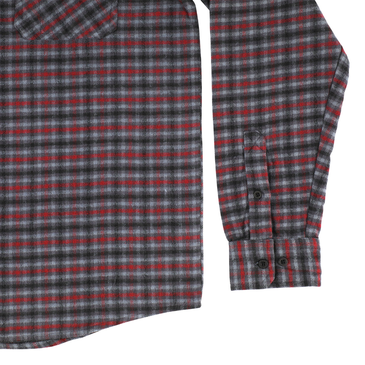 Independent | Belmont Brushed Flannel - Grey/Red/Black