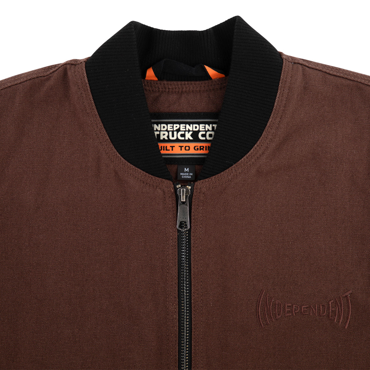 Independent | Built To Grind Canvas Work Vest - Chocolate/Black