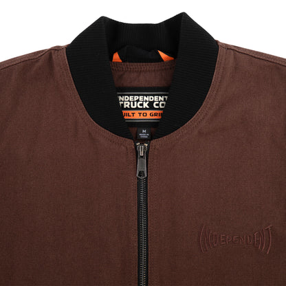 Independent | Built To Grind Canvas Work Vest - Chocolate/Black
