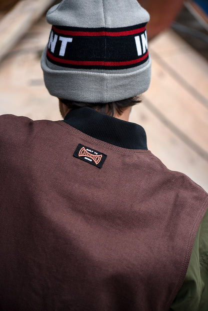Independent | Built To Grind Canvas Work Vest - Chocolate/Black
