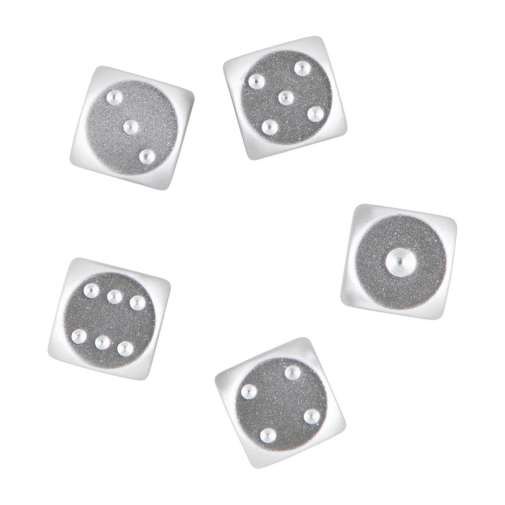 Independent | Bar Logo Dice Set - Silver