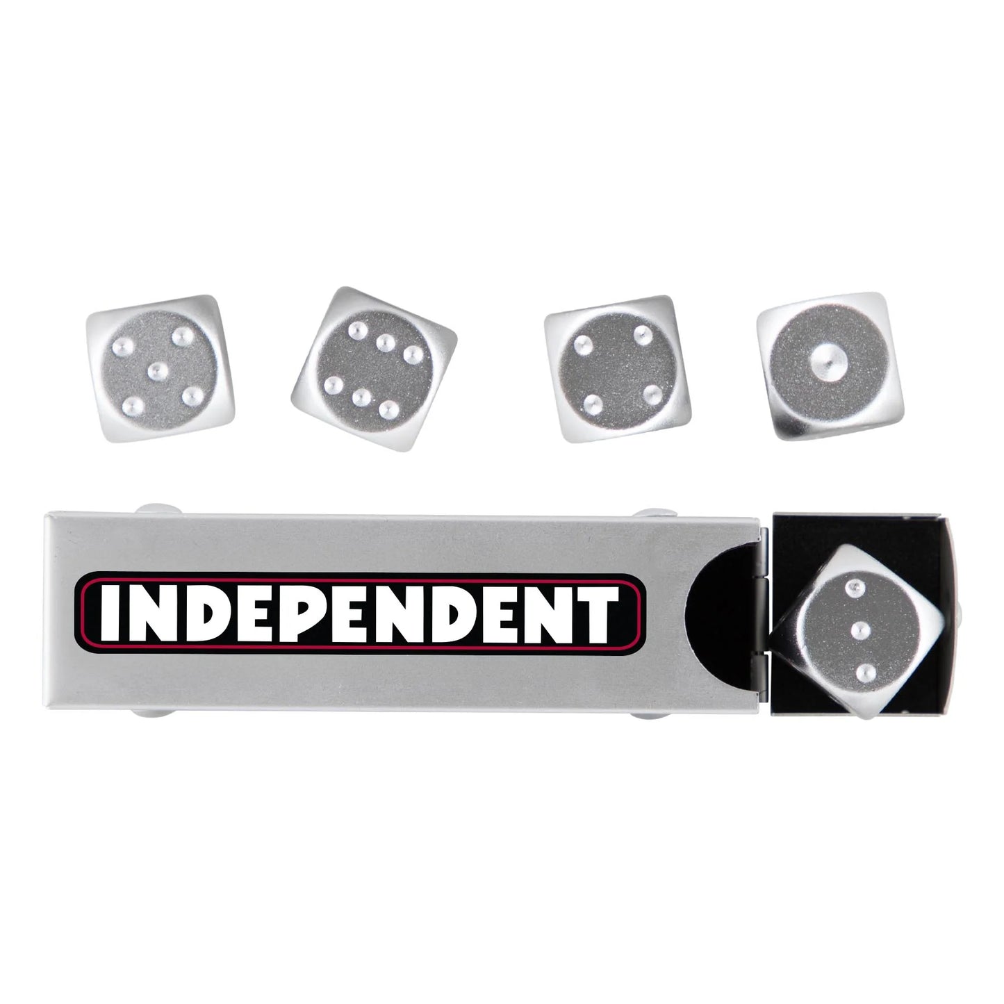 Independent | Bar Logo Dice Set - Silver