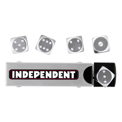 Independent | Bar Logo Dice Set - Silver