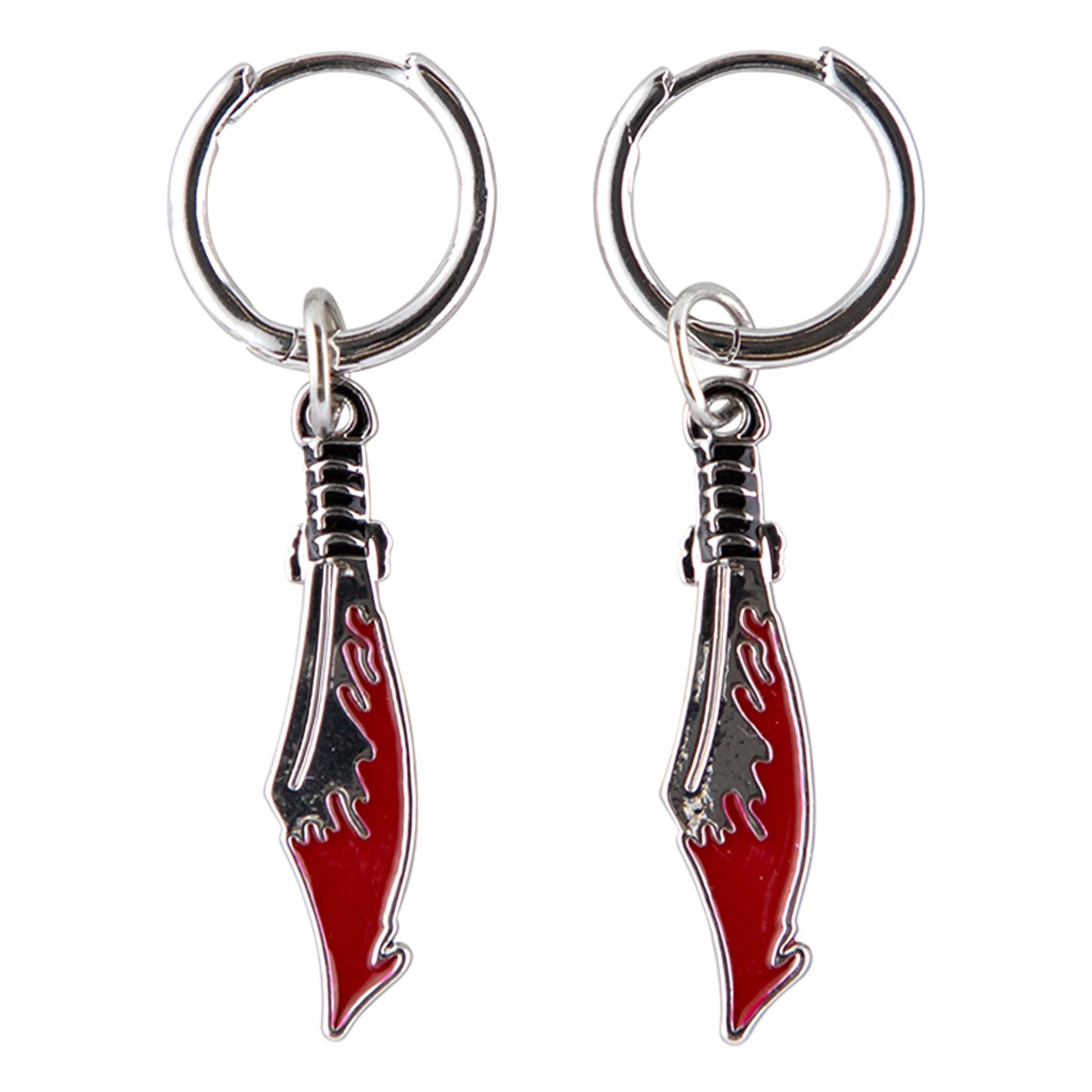 Santa Cruz | Meek Slasher Sword Earring Set - Silver/Red