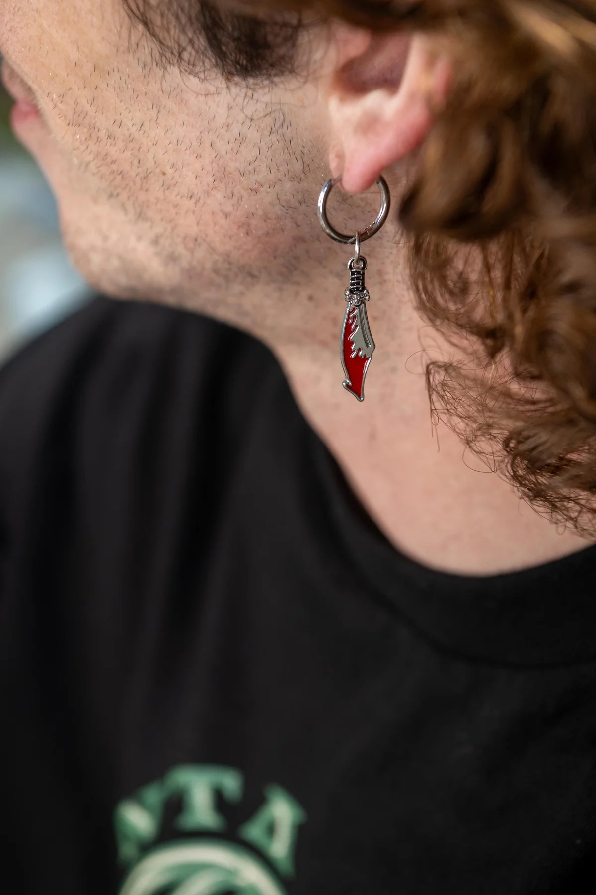 Santa Cruz | Meek Slasher Sword Earring Set - Silver/Red