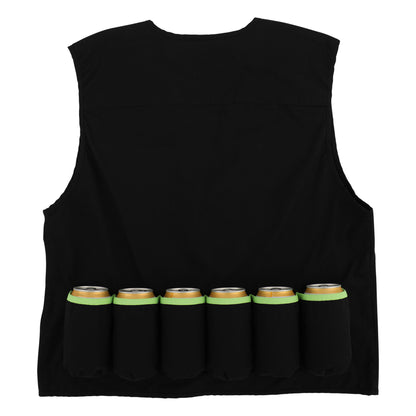 Creature | Gravette Cut And Tie Utility Vest - Black