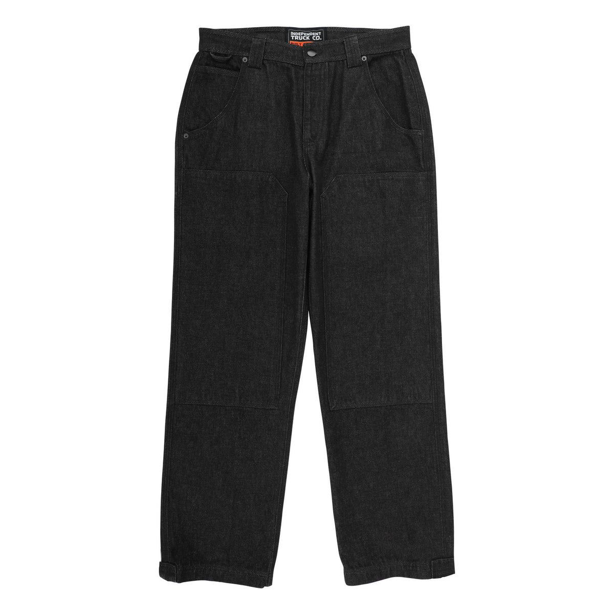 Independent | Built To Grind Double Knee Pants - Washed Black Denim