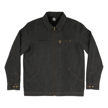 Santa Cruz | Strip Classics Canvas Work Jacket - Washed Black