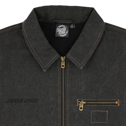 Santa Cruz | Strip Classics Canvas Work Jacket - Washed Black