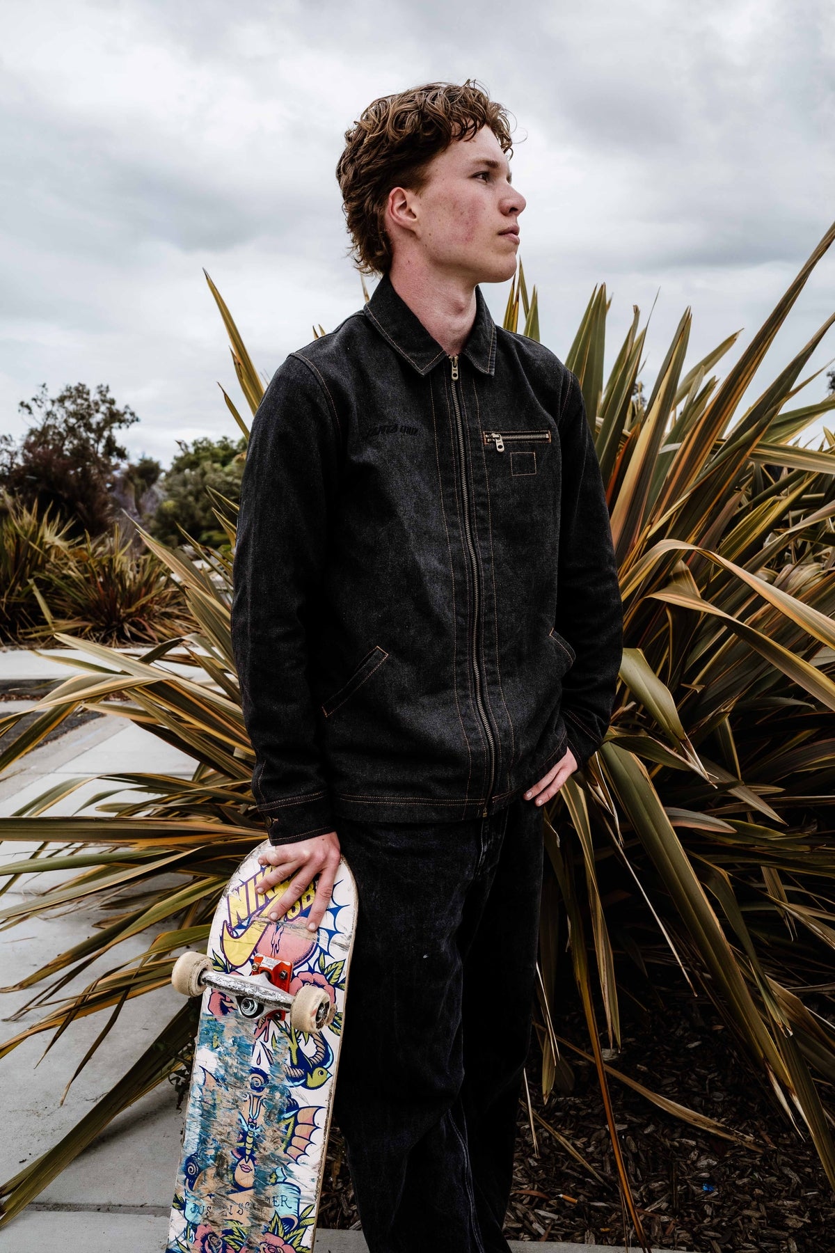 Santa Cruz | Strip Classics Canvas Work Jacket - Washed Black