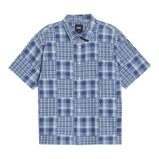 Vans | Larkspur Mixed Button Down Shirt - True Navy Blue