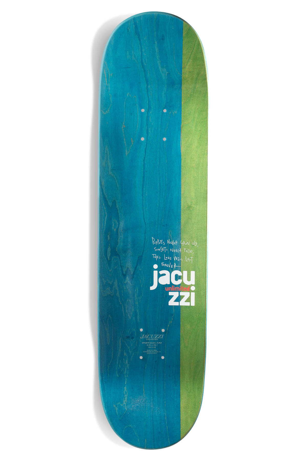 Jacuzzi Unlimited | 8.0" Flavor EX7 Skateboard Deck