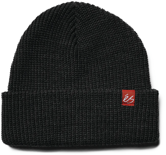 es | Block Beanie - Black