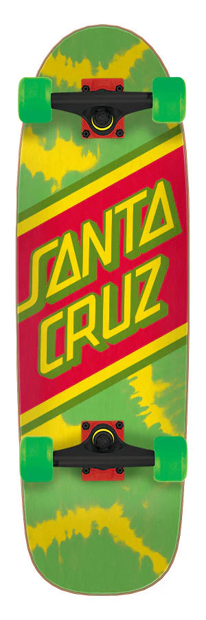 Santa Cruz | Rasta Tie Dye 8.79in x 29.05in Street Skate Cruiser