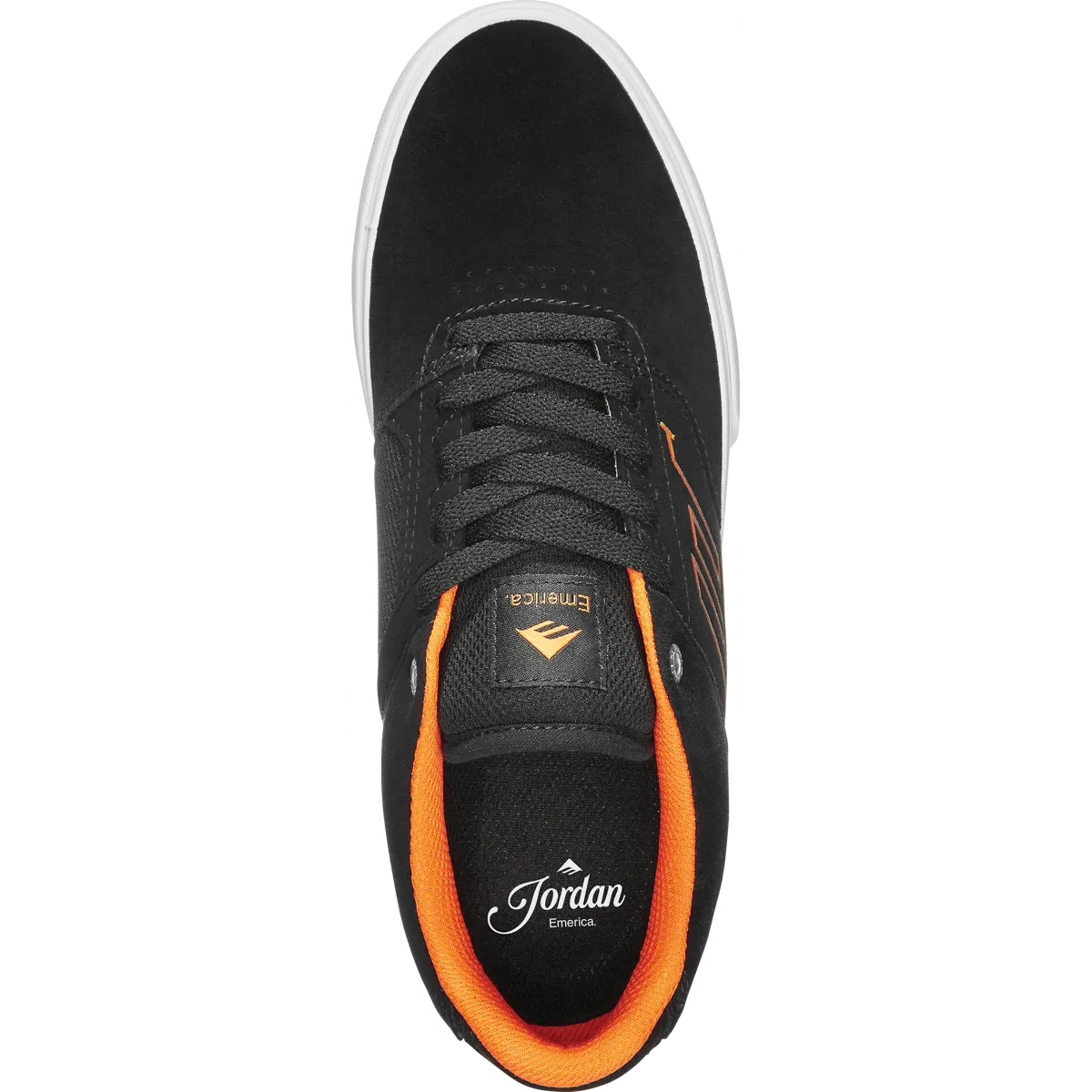 Emerica | The Low Vulc Jordan Powell - Black/White/Orange