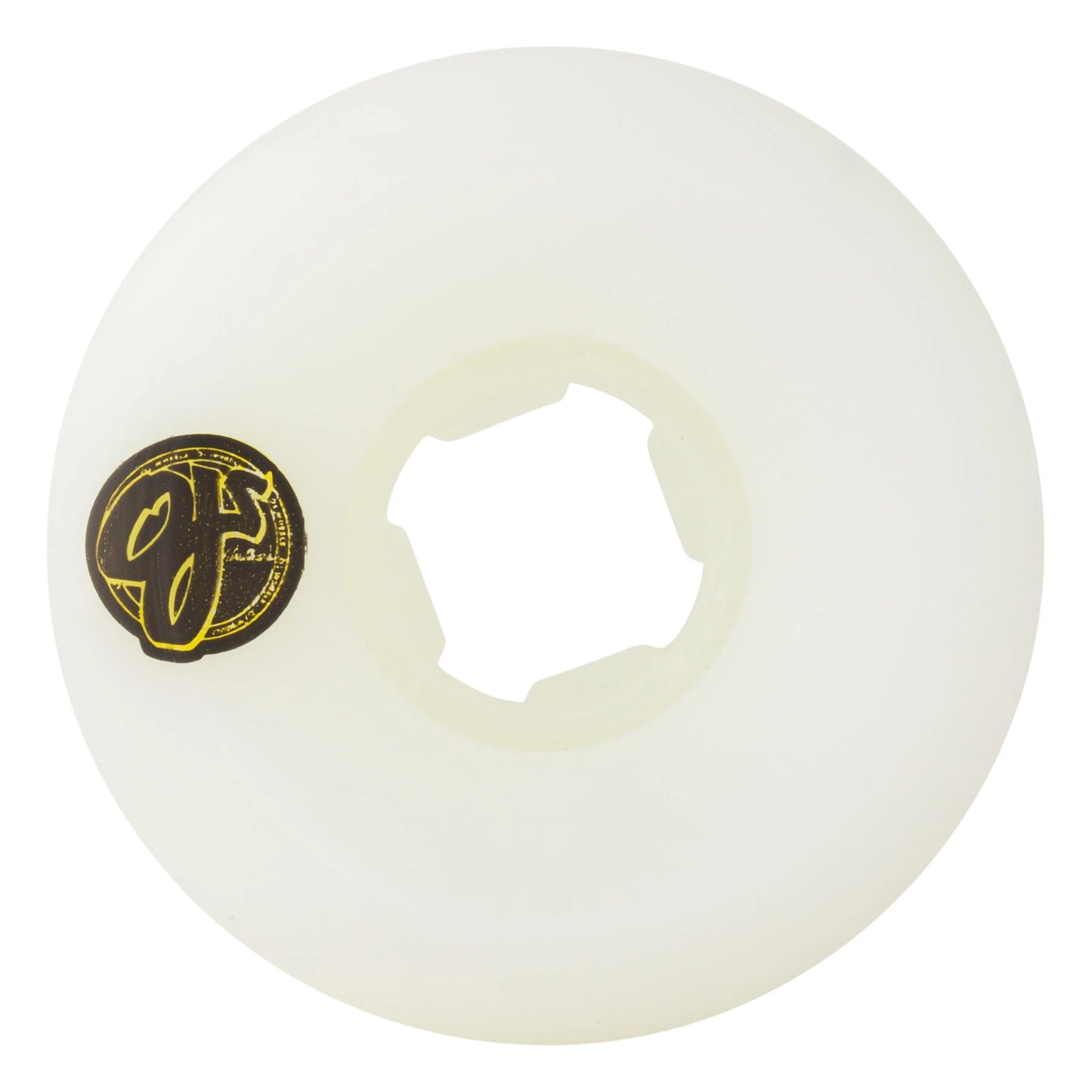 OJ | 53mm/99a Team Line Original White Purple/Yellow - Hardline Shape