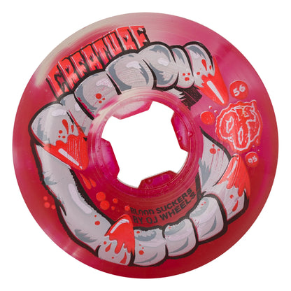 OJ | 56mm/95a DNA Curbsuckers Bloodsuckers - Red Clear Swirl Creature