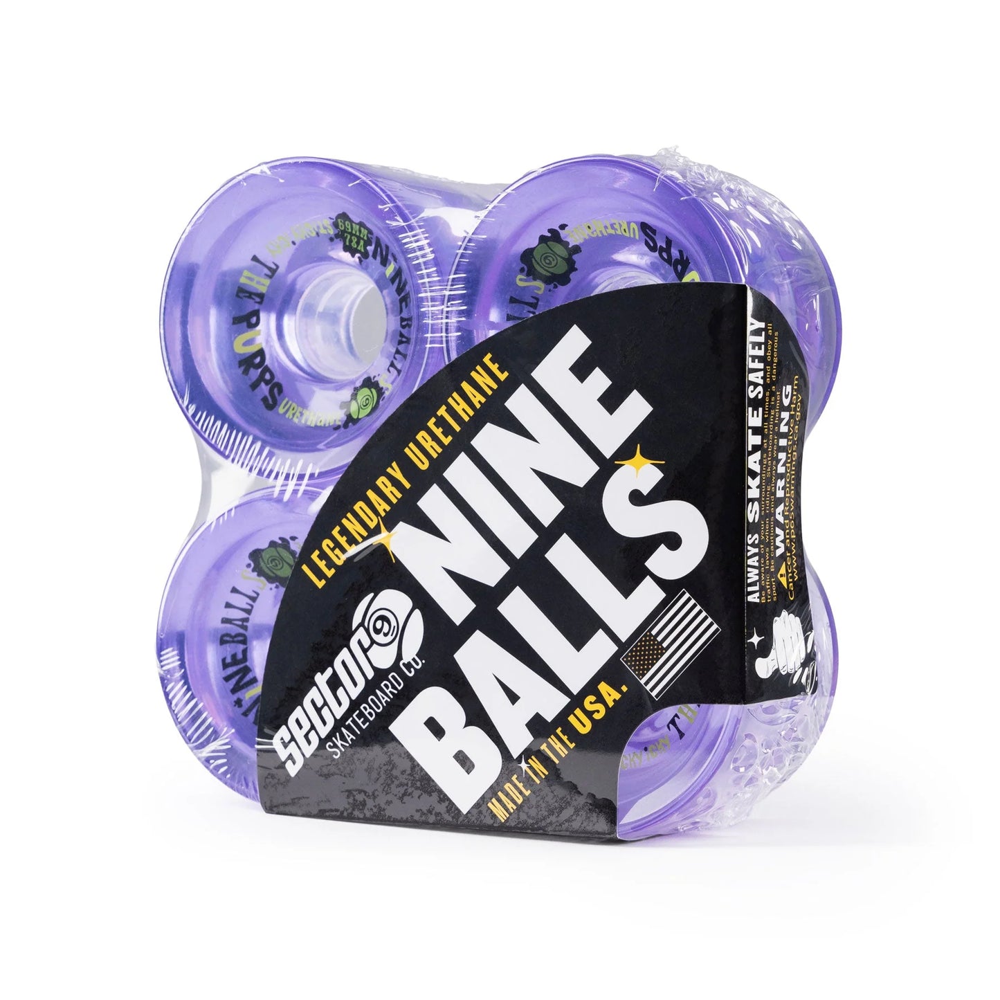 Sector 9 | 69mm/78a Nineball Purps Wheels - Purple