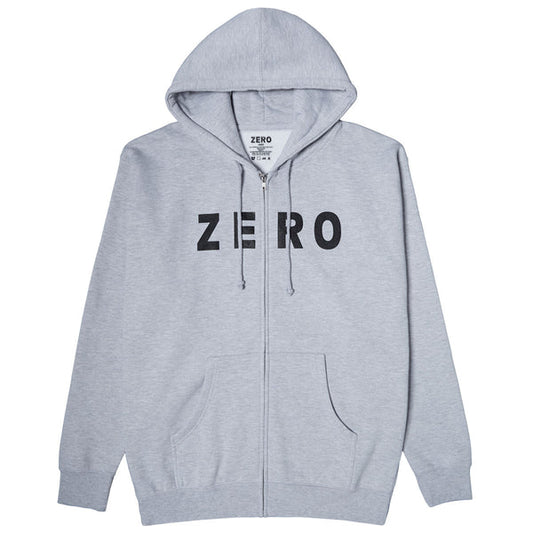 Zero | Army Logo Zip Up Sweatshirt - Heather Grey