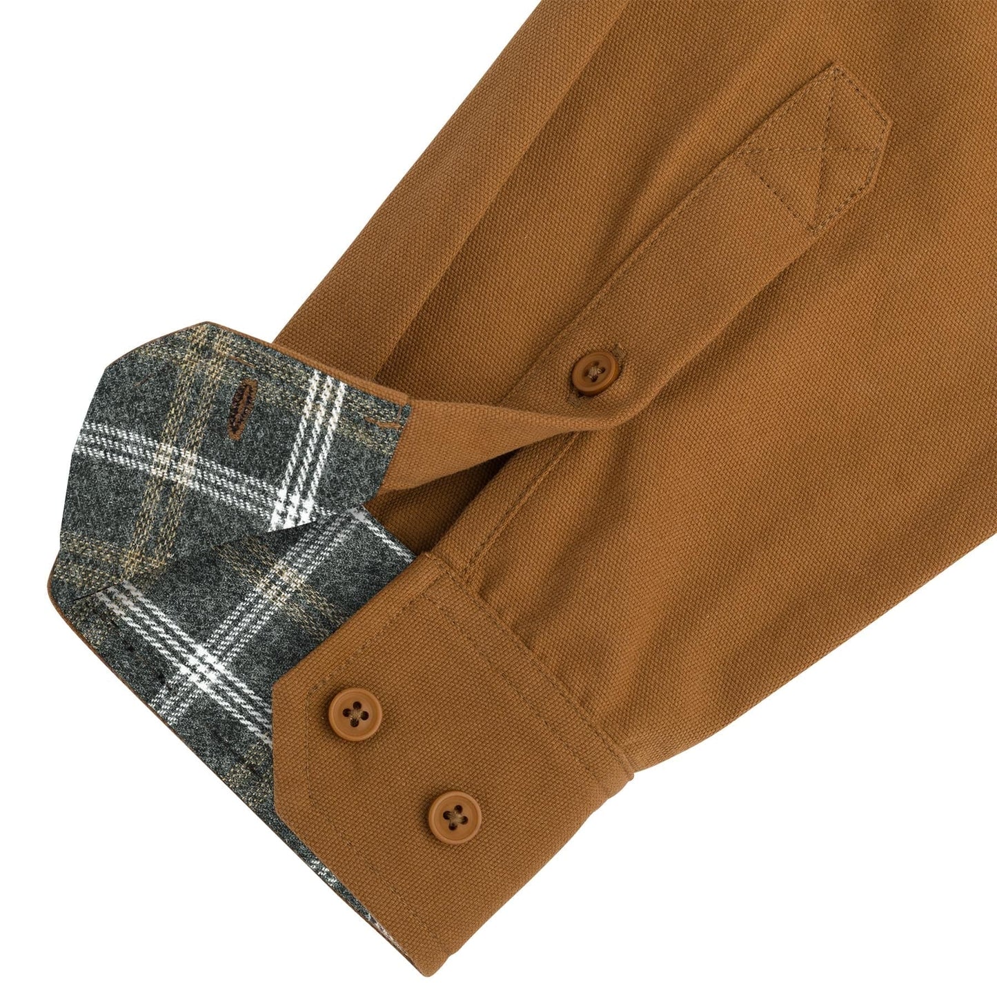 Santa Cruz | Screaming Hand Utility Longsleeve Button Up - Dusty Brown