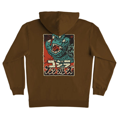 Santa Cruz | Godzilla Hand Pullover Sweatshirt - Brown