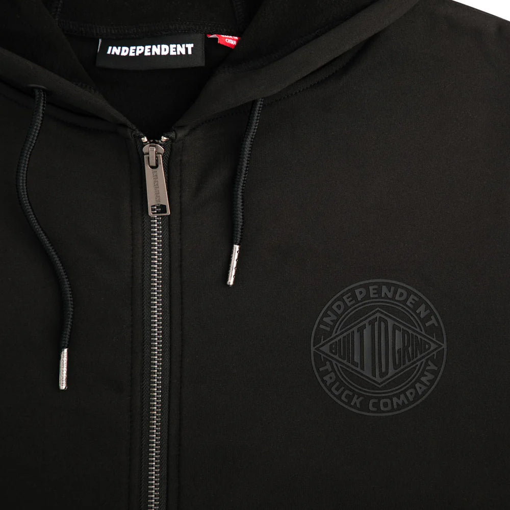 Independent | Clipper Zip Midweight Hoodie - Black