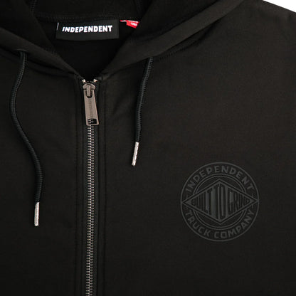 Independent | Clipper Zip Midweight Hoodie - Black