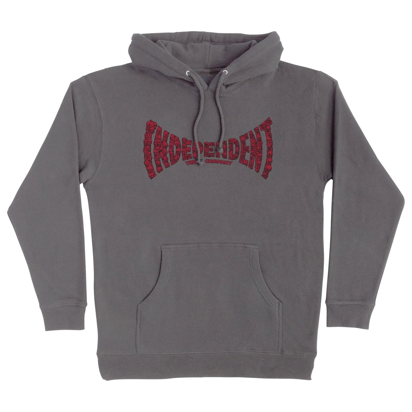 Independent | Skull Span Heavyweight Hoodie - Charcoal
