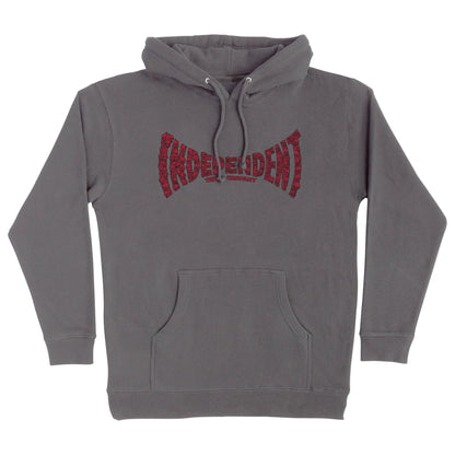 Independent | Skull Span Heavyweight Hoodie - Charcoal