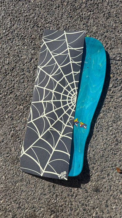 Mob | 10" x 33" Web Glow Graphic Skateboard Grip Tape (GLOW IN THE DARK)
