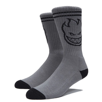 Spitfire | Big Head Crew Sock - Charcoal/Black