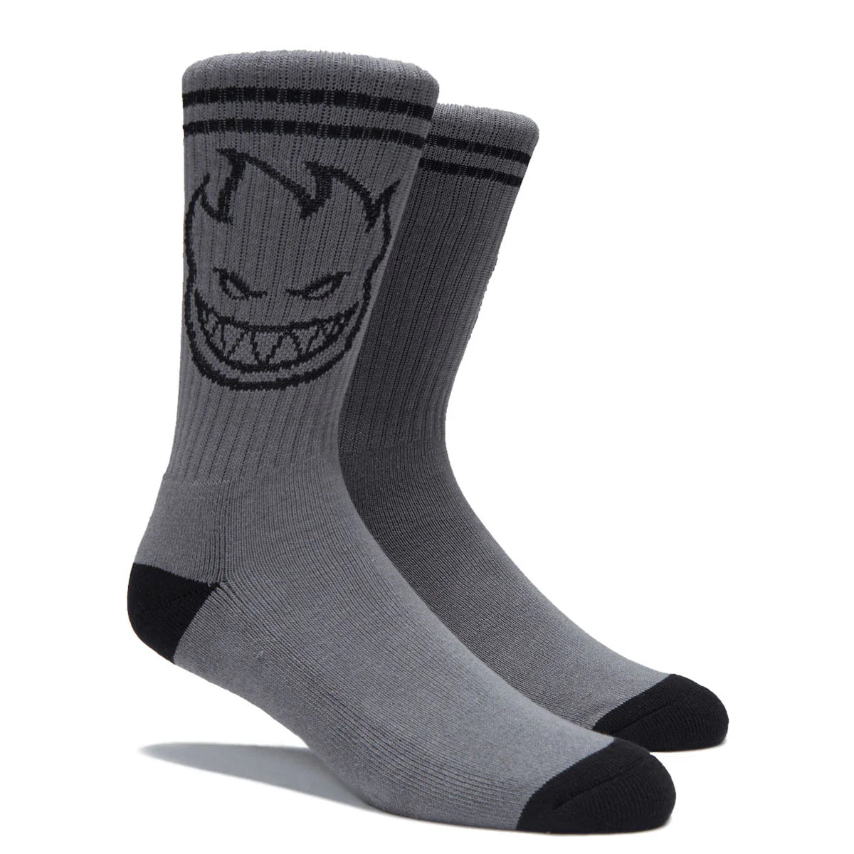 Spitfire | Big Head Crew Sock - Charcoal/Black