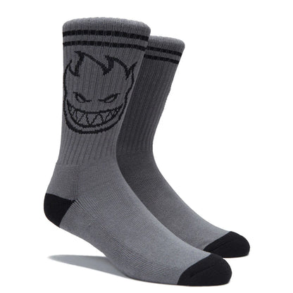 Spitfire | Big Head Crew Sock - Charcoal/Black