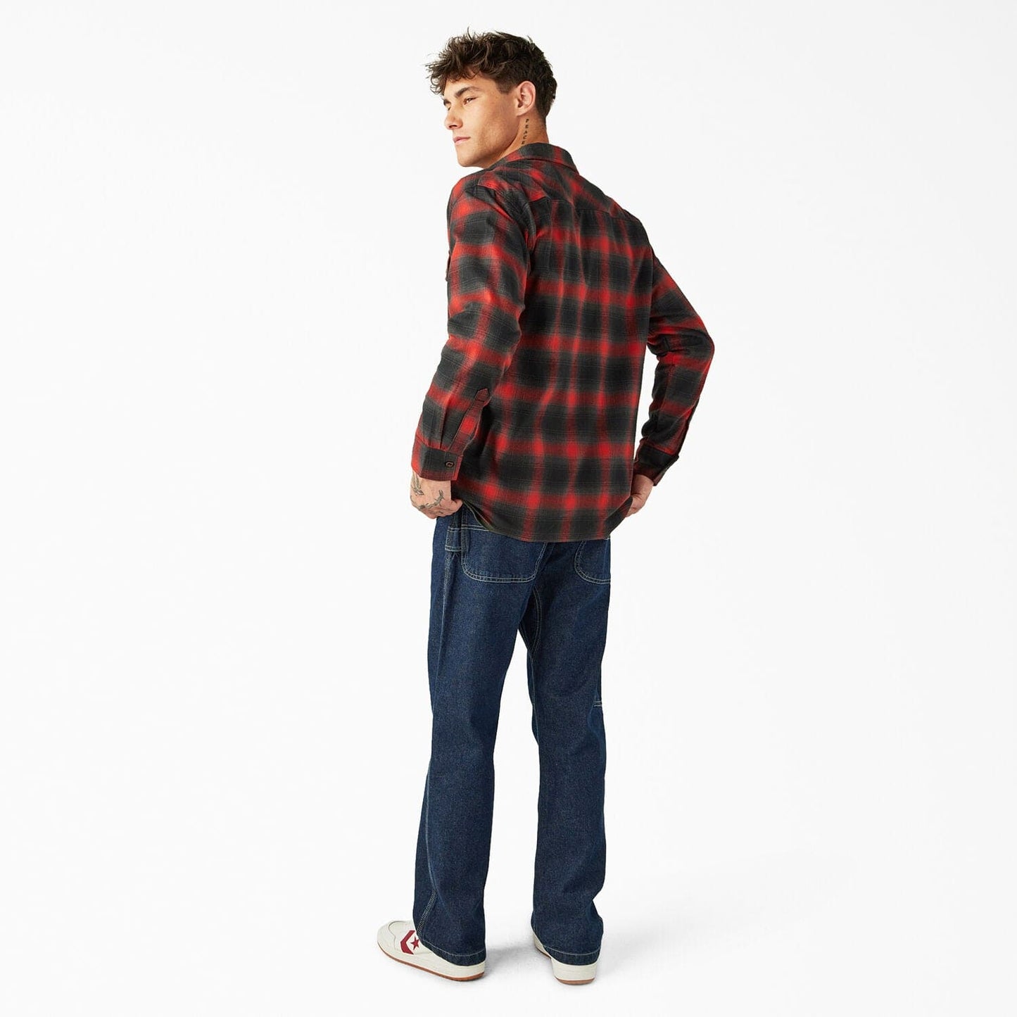 Dickies | Spitfire Flannel Button Down Shirt - Red Ochre