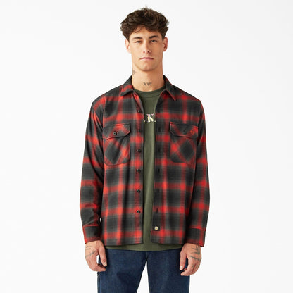 Dickies | Spitfire Flannel Button Down Shirt - Red Ochre