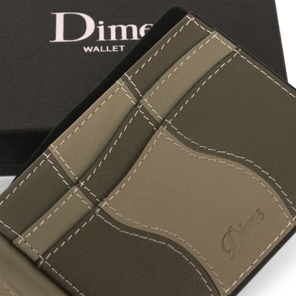 Dime | Wave Leather Wallet - Sage