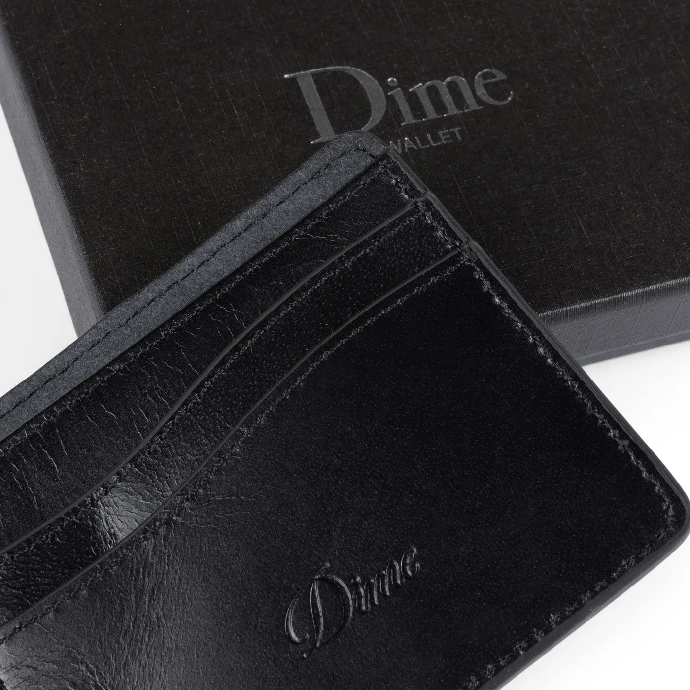 Dime | Classic Quilted Wallet - Black