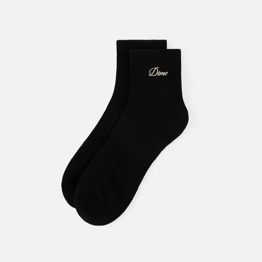 Dime | Two Pack Ankle Socks - Black (2 Pairs)