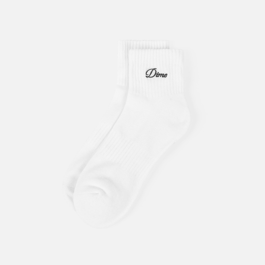 Dime | Two Pack Ankle Socks - White (2 Pairs)