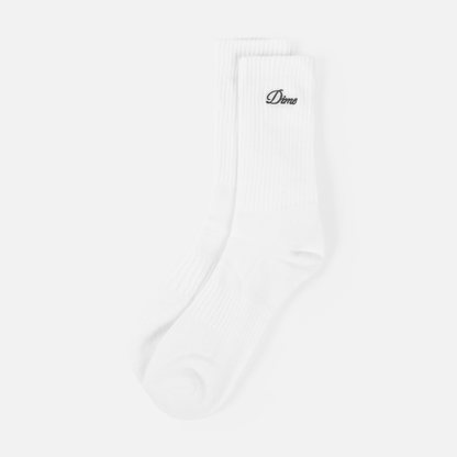 Dime | Two Pack Crew Socks - White (2 Pairs)