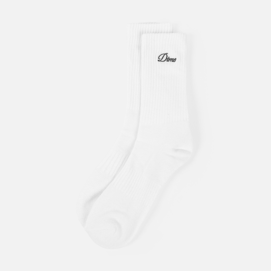 Dime | Two Pack Crew Socks - White (2 Pairs)