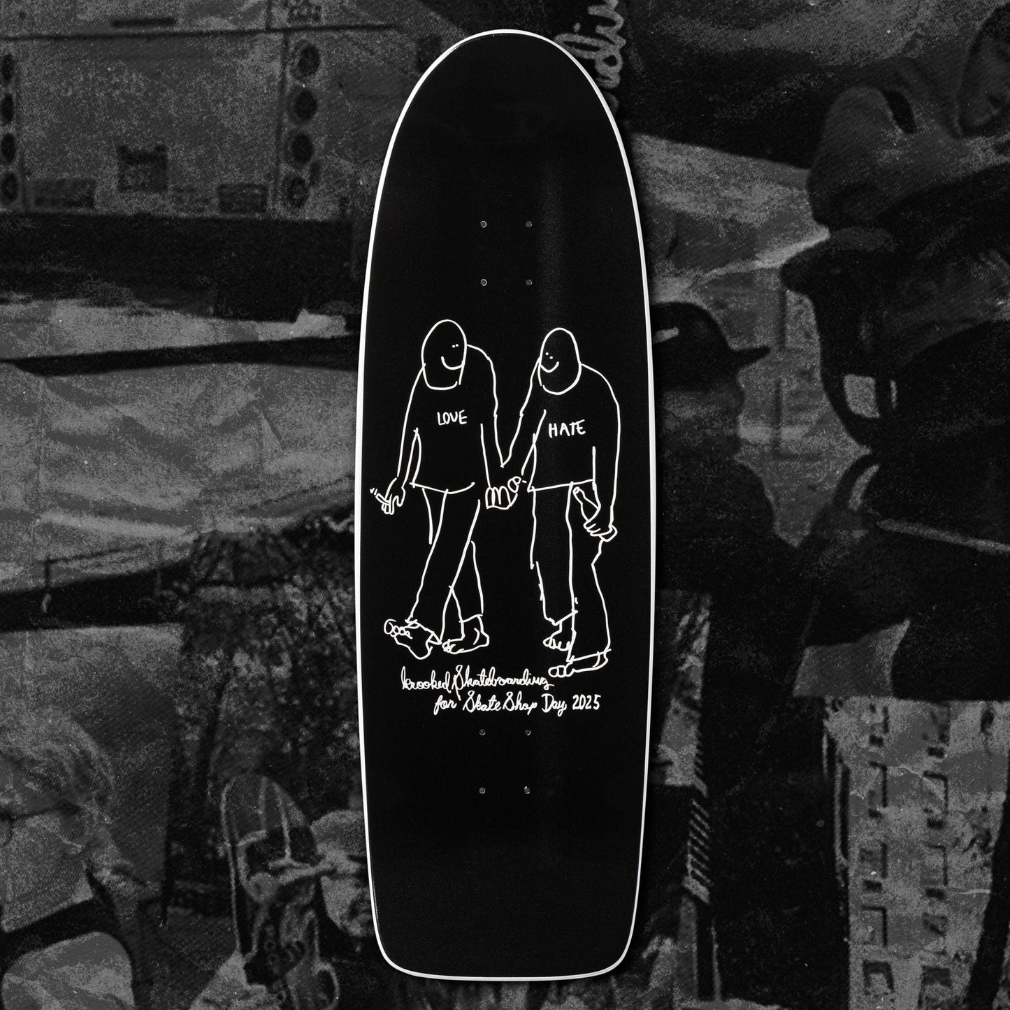 Krooked | 10.75" Skateshop Day 2025 Beamer Deck - HATE